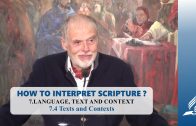 7.4 Texts and Contexts – LANGUAGE, TEXT AND CONTEXT | Pastor Kurt Piesslinger, M.A.