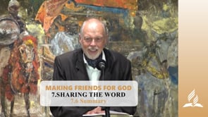 7.6 Summary – SHARING THE WORD | Pastor Kurt Piesslinger, M.A.